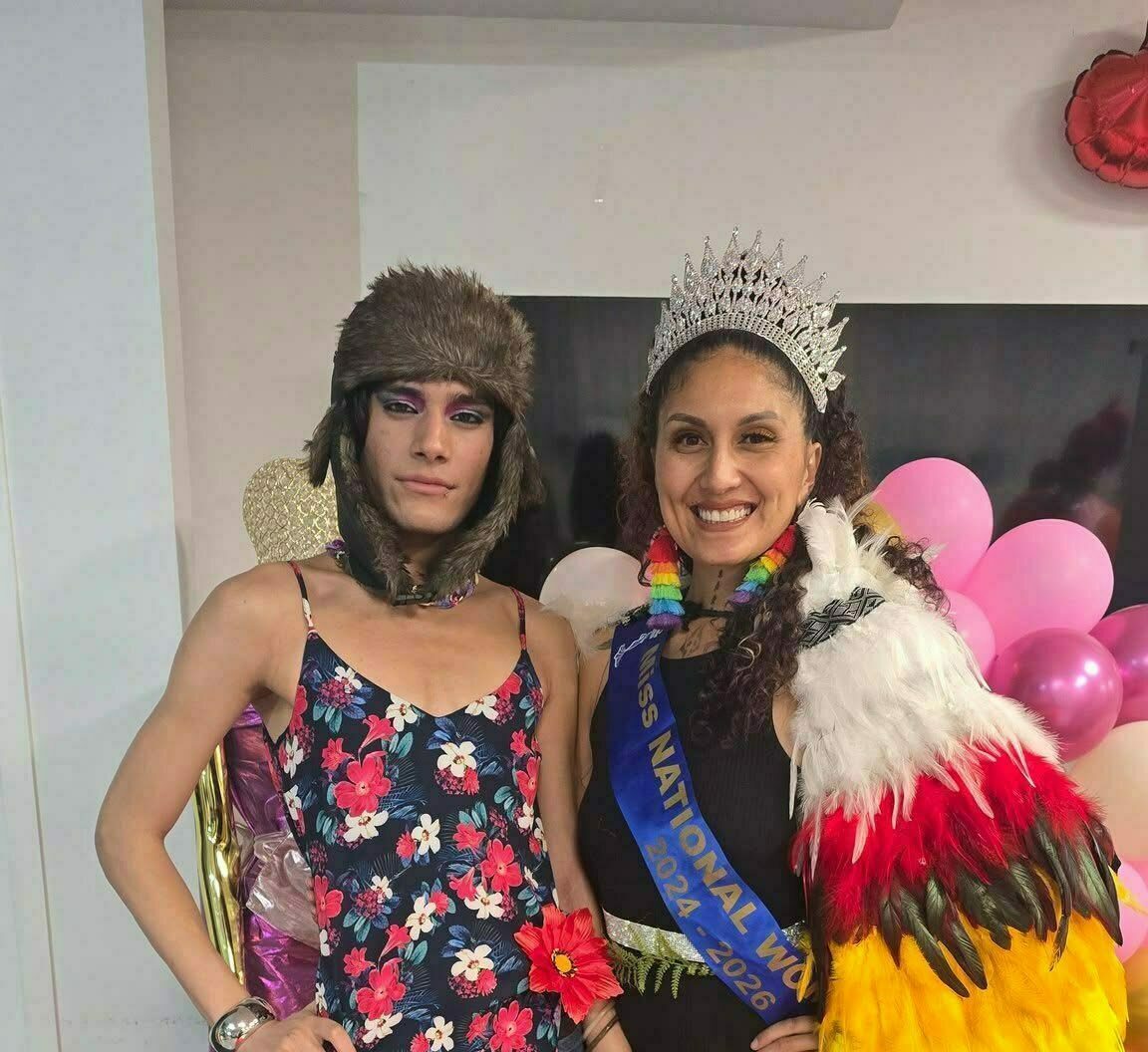 [Photo from left to right: Rizwan with Jadee Martin, one of the Miracle Rain NZ Judges]