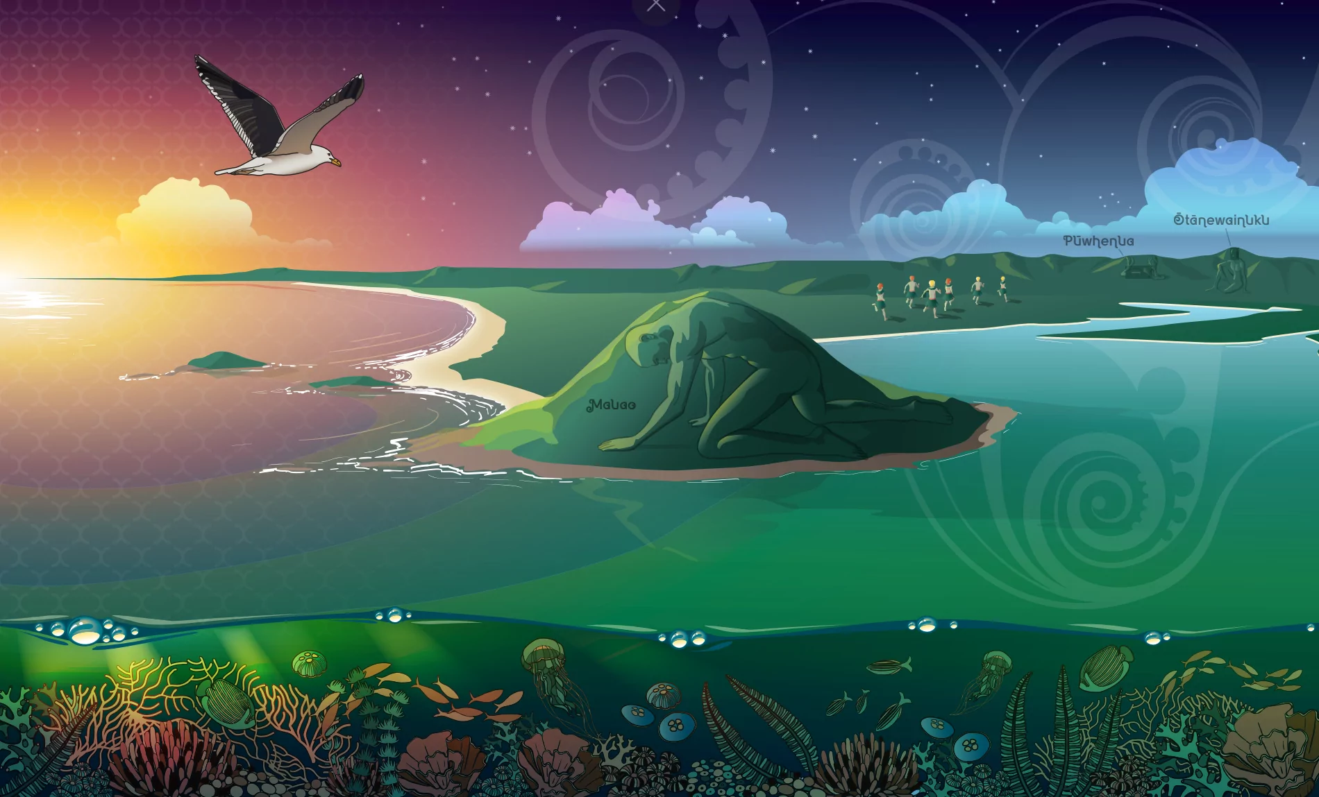 Image of Tauranga moana mural